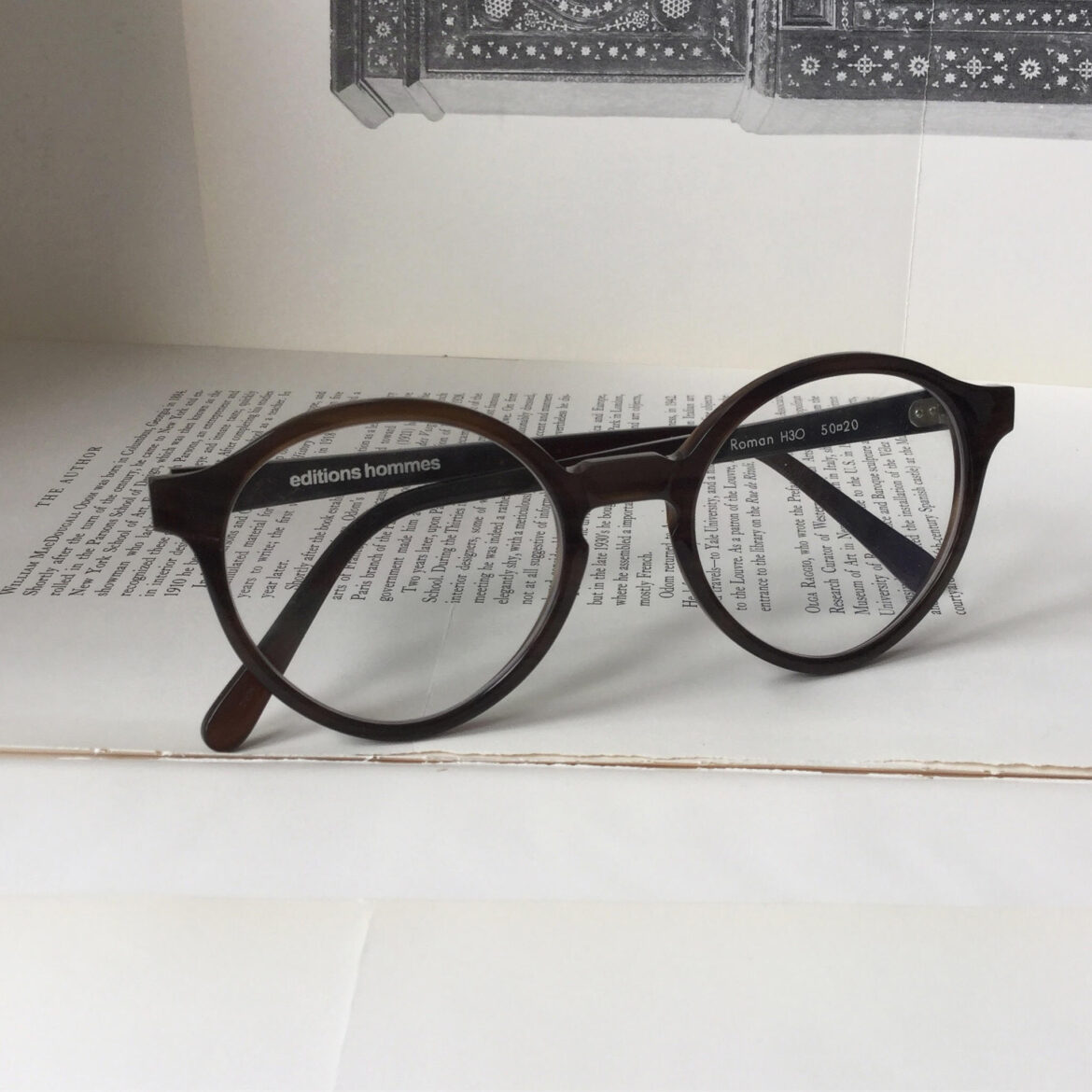 editions hommes horn spectacle frame 'Roman'