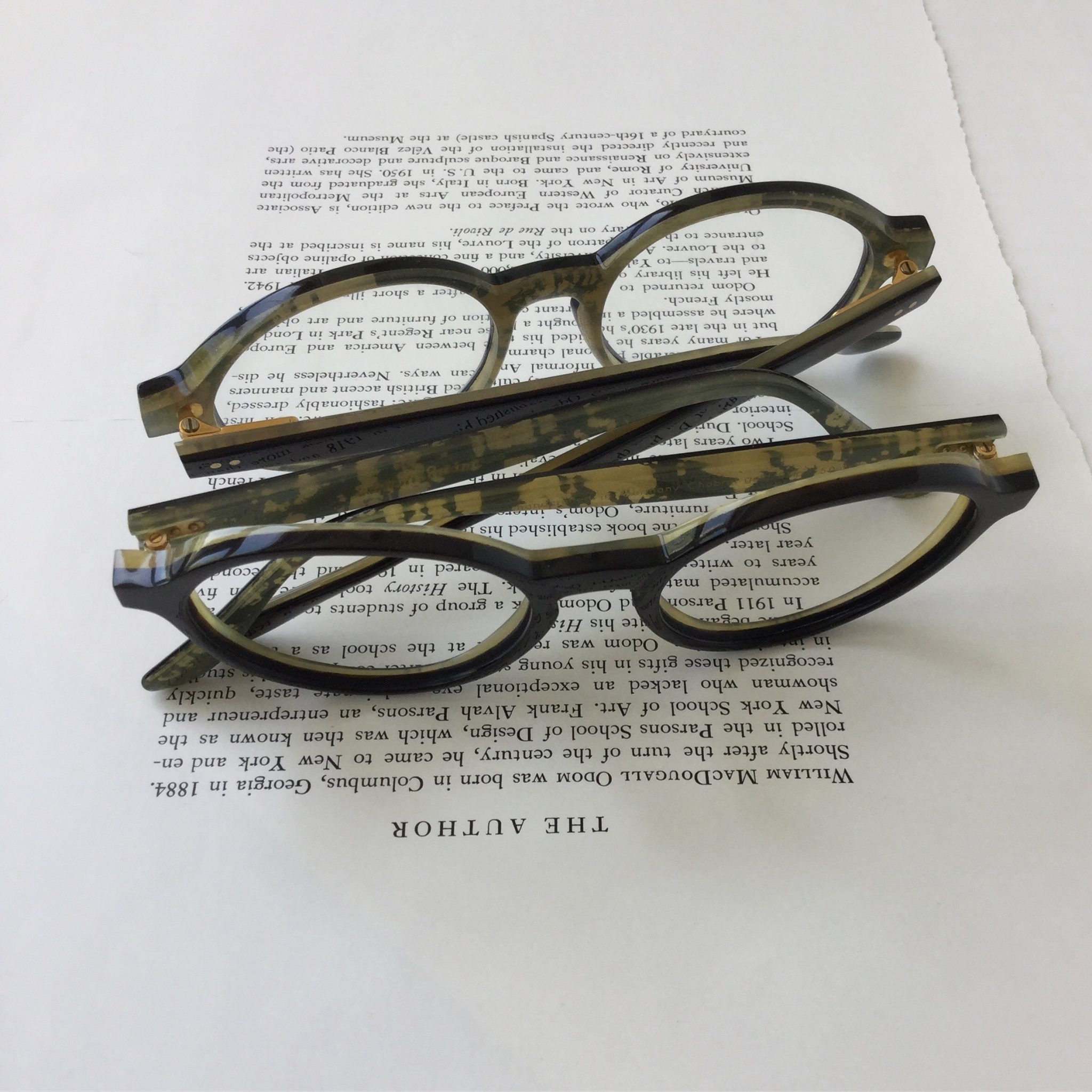 editions hommes horn spectacles 'Chabrol'gold plated